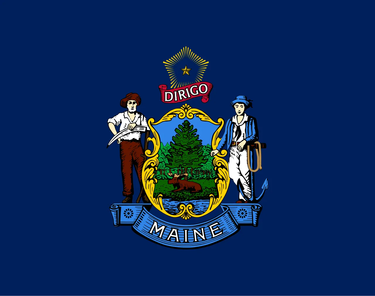 Flag of the State of Maine.svg.